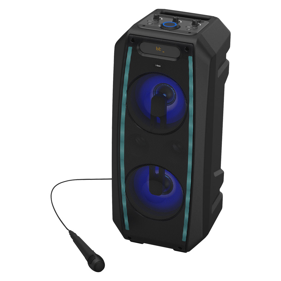 Ibox Audio i-box Party Portable Stereo Party Speaker with Karaoke Microphone